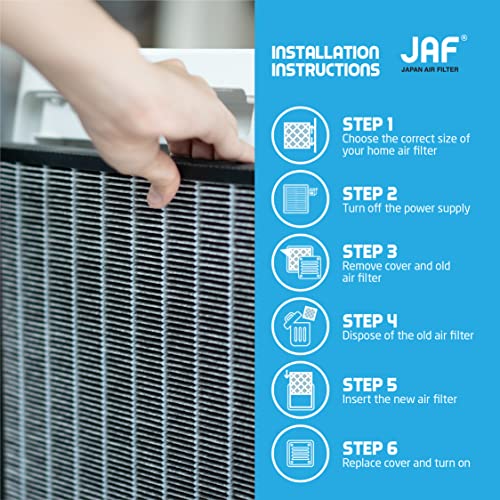 Japan Air Filter 12X12X1 Merv 13 - Hvac Furnace Air Filter Replacement Hvac Filter 6-Pack - Easy To Install - ‎Air Conditioner, Air Cleaner, Furnace. (Exact Dimensions 11.85 X 11.85 X 0.81) #TOP6