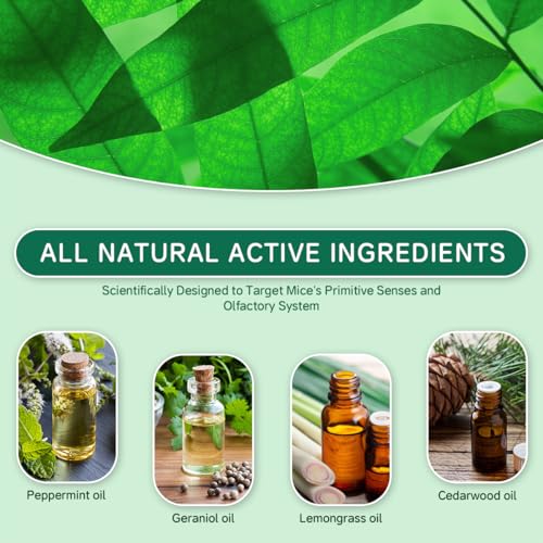 Image of Rodent Mouse Repellent 42 pcs, Peppermint Oil Moth Balls for Mice Rats Deterrent, Natural Pest Control Mothballs for Rodents, Squirrels, Skunk, Mole, Gopher, Pets Safe, Indoor and Outdoor Use