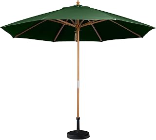 Harbour Lifestyle Kratos 3m Wooden Parasol in Green