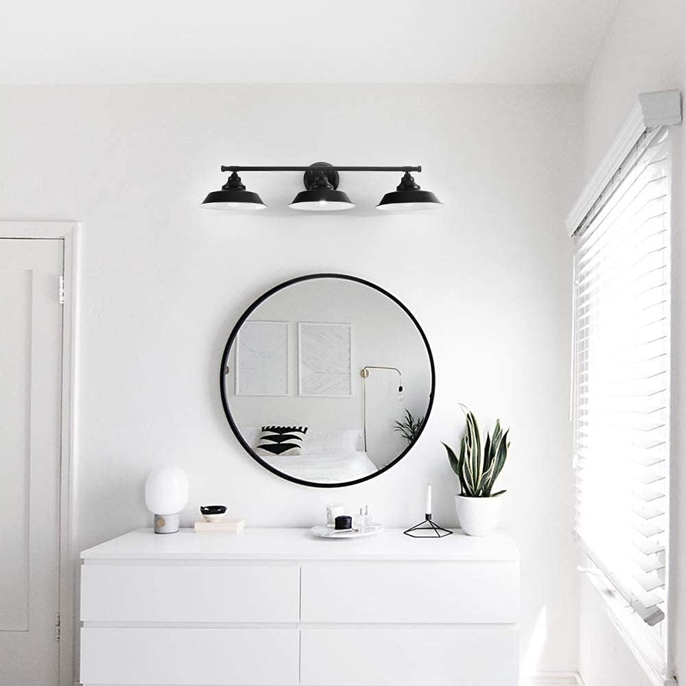 Suреr Bіg Clеаrаnсе! 3 Lights Farmhouse Bathroom Vanity Light Fixtures Black Bathroom Vanity Light Over Mirror Lighting, Modern Wall Sconce Light Fixtures, Vintage Mid Century Wall Lamp for Bathroom Mirror Cabinet Flаѕh Dеаlѕ - 60% оƒƒ 3 Lights Farmhouse Bathroom Vanity Light Fixtures Black Bathroom Vanity Light Over Mirror Lighting, Modern Wall Sconce Light Fixtures, Vintage Mid Century Wall Lamp for Bathroom Mirror Cabinet
