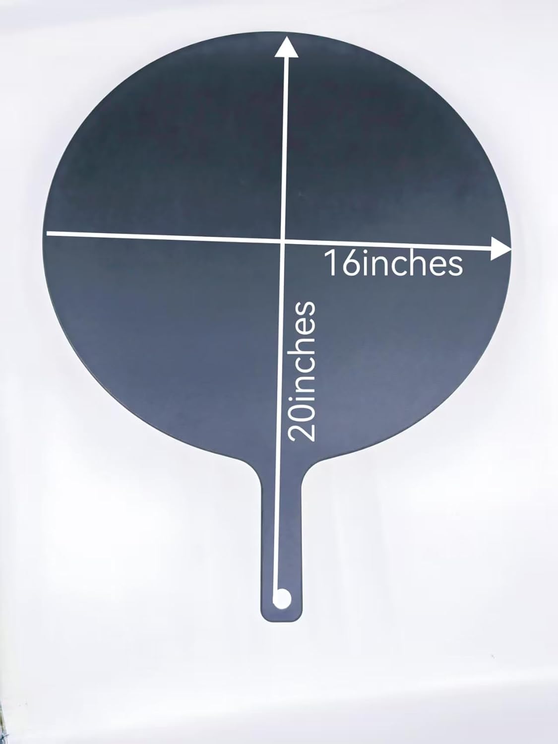 Black Pizza Board 20”X16” Round Pizza Cutting Board Pizza Serving Board For Kitchen Charcuterie Board Wood Fiber