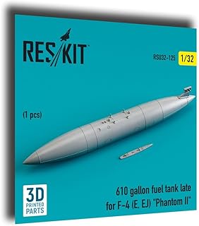 Reskit RSU32-0125 1/32 610 gallon fuel tank late for F-4 (E, EJ) 