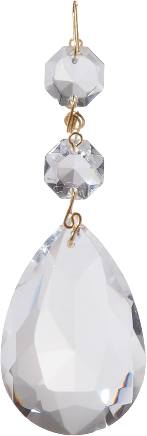B&P Lamp® 2" (50Mm), Clear Pendalogue with 2 Beads