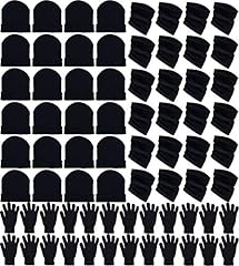 Black (24 Beanies / 24 Pairs Gloves / 24 Neck Warmers)