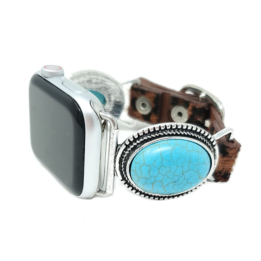 Compatible with Apple Watch Leopard Band 38/40mm Western TQ Concho Boho