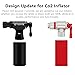 Thinvik CO2 Bike Tire inflator Pump-Compatible with Presta & Schrader Valve Insulated Sleeve. Portable Bicycle Tools CO2 Tires Inflator Kits for Road and Mountain Bikes- CO2 Cartridges NOT Included