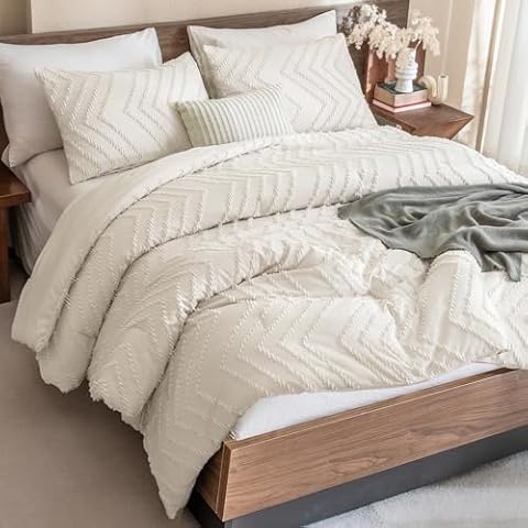 Andency King Size Beige Comforter Set Cover
