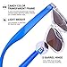 COLOSSEIN Fashion Sunglasses for Women,100% UVA/UVB Protection Mirrored Lens,Glasses Fit for Outdoor,Ski,Vacation (Blue, 55)