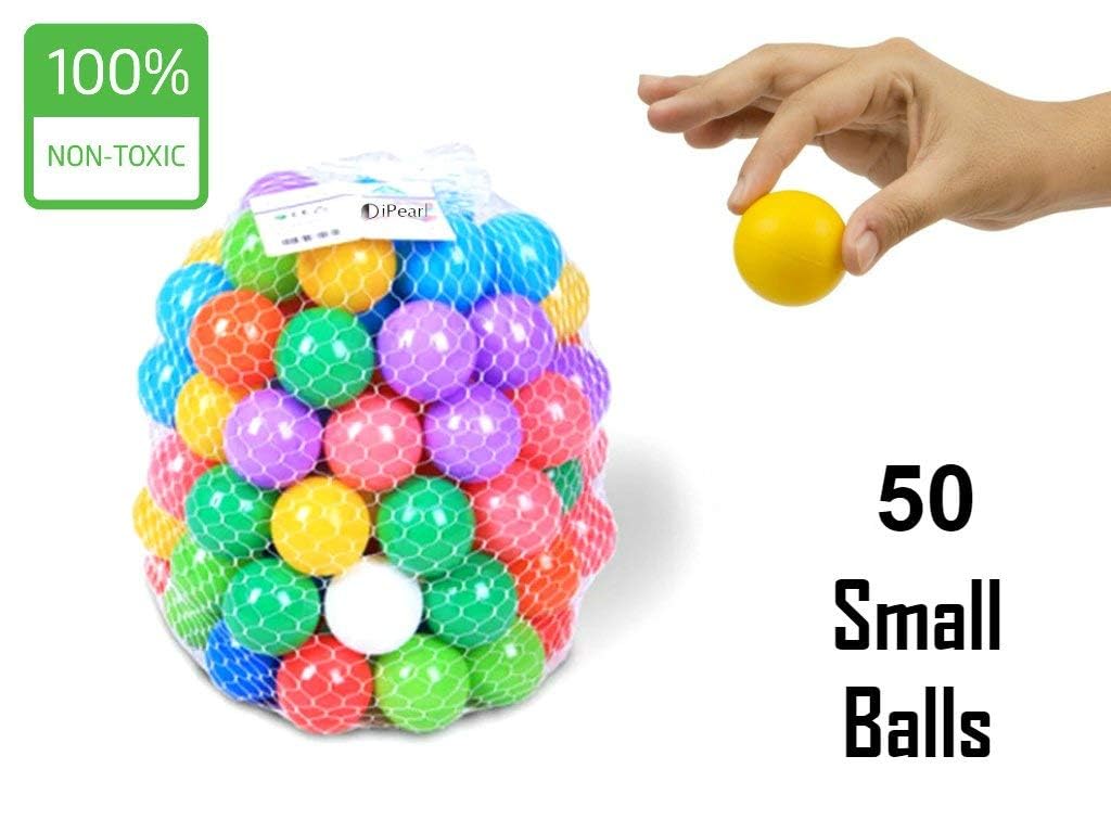 EEVOVEE, 50 Pcs 3 cm Soft and Safe Multi Colour Fun Packed Plastic Pool Balls for Kids.(BPA-Free and Non-Toxic Plastic Balls for Kids - ISI 9873 Safety Certified) - Image 3 thumbnail