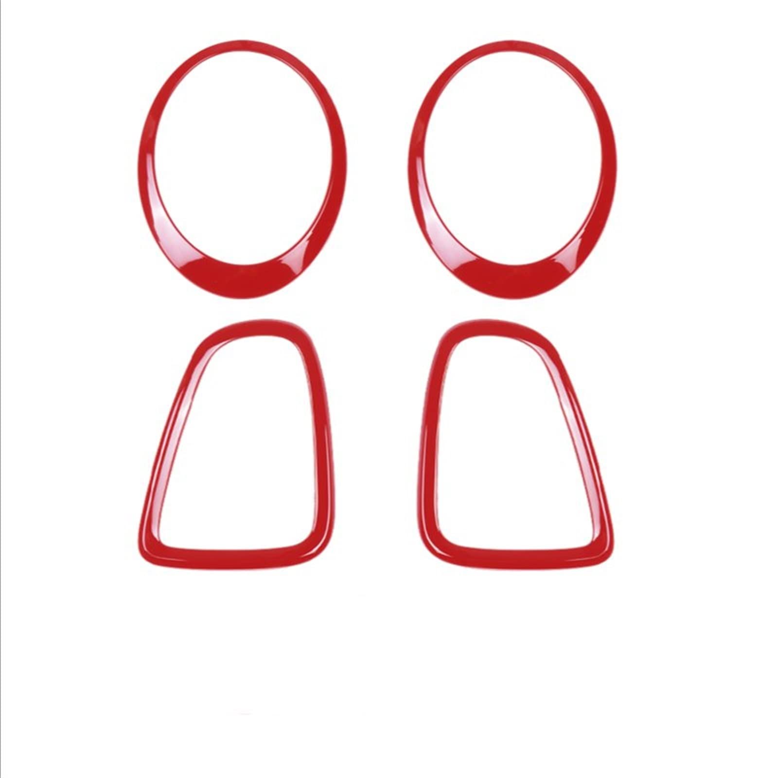 Sourcils de phares kit rouge 4 pièces Mini Cooperone R56-R59