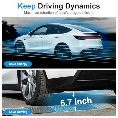 Image of Weize Floor Mats for Tesla Model Y Juniper 2025-2026 All Weather 9Pcs Cargo Liners & 4Pcs Mud Flaps No-Drill Splash Guards Interior Accessories(Not for Standard)