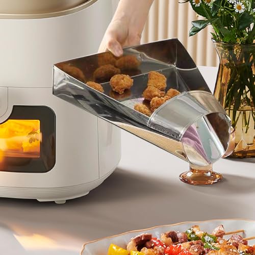 Bothyi French Fries Spade Chips Scoop Multifunctional Commercial Quick Filling Tool Stainless Steel Grain Scoop for Cinema Kitchen
