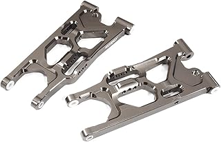 C31333GREY Billet Machined Rear Lower Arms for Losi 1/10 Lasernut U4 4WD Brushless RTR