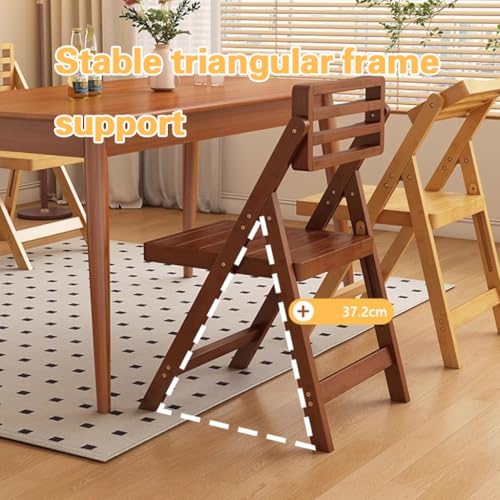 Chaise d'appoint pliante en bambou : solution gain de place pour studio - 4