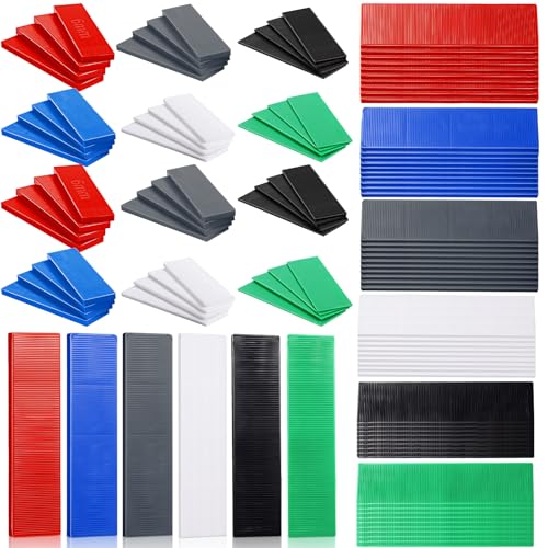Konohan Plastic Flat Shims for Leveling (3/64–15/64) in Multiple Colors