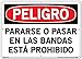 VESTIL DANGER SIGN SI-D-34-E-AL-040-S ALUMINUM .040" overall size 20.5"W x 14.5"H Crossing Or Standing On Conveyor Is Forbidden PARARSE O PASAR EN LAS BANDAS EST? PROHIBIDO