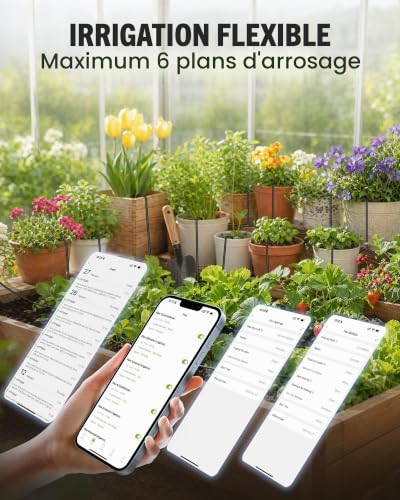 RAINPOINT Arrosage Automatique Interieur WiFi, Contrôle à Distance via APP, Arroseur Automatique pour Plantes d’Intérieur, Arrosage Goutte à Goutte avec Batterie Rechargeable, Jusqu’à 15 Plantes – vue 5