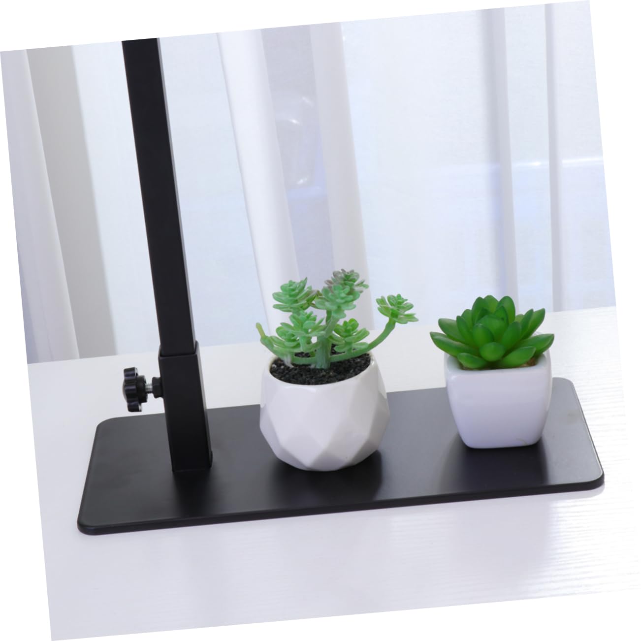 Supporto Lampada Basking per Rettili in Ferro Nero | Tartarughe e Gechi, Uso in Acquario e Vasca, Supporto per Luce e Riscaldamento