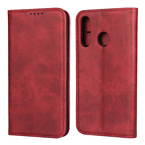 Sunyoo For Huawei P30 Lite Leather Wallet Case With Id Credit Card Holder, Flip Folio Book Magnetic Cell Phone Cover For P30Lite Shockproof Protective Cover For Men & For Women (6.15")-Wine Red #TOP1
