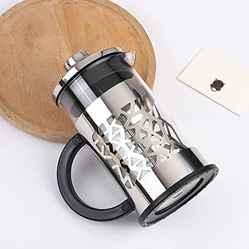 Coffee Press 600ML Glass Body Press Pots Stainless Steel Cup Holder Small Diameter Filter Coffee Maker Kitchen Tools Pots