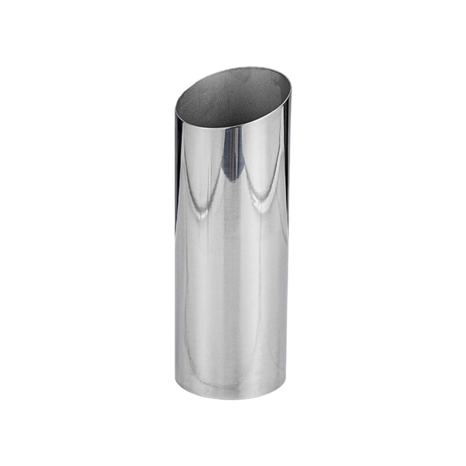 Pffiocix Artistic Polishing Metal Vases Minimalists Rustproof Stainless Steel Flower Container for Dining Table Shelf Display Proof Indoor Vases