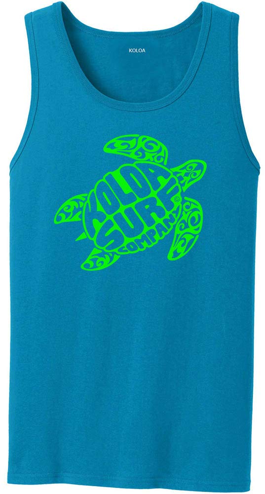 Joe's USAKoloa Surf Turtle Logo Tank Tops in 40 Colors. Adult Sizes: S-4XL
