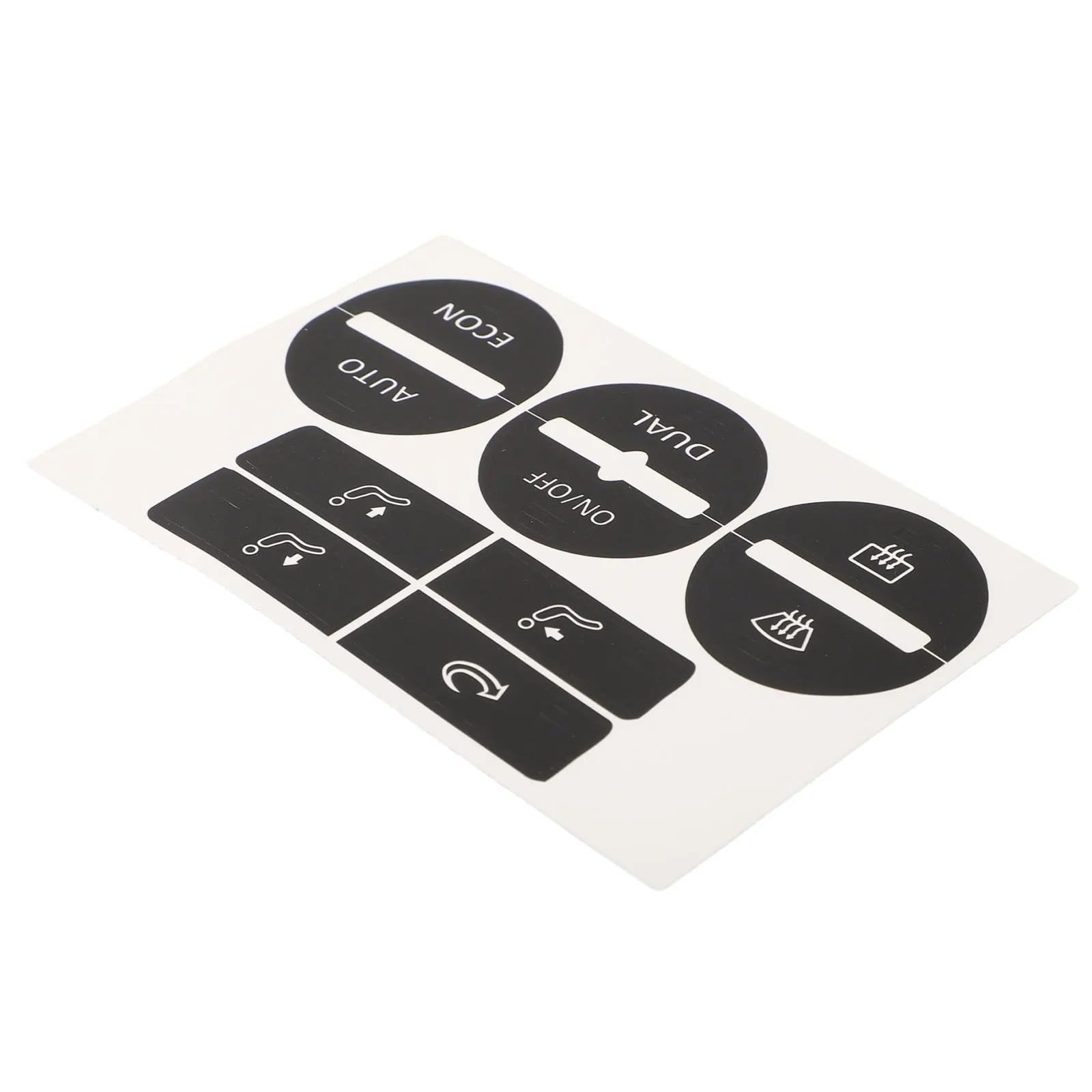 Dash Button Stickers Compatible with VW for Passat 2005-2010 AC Window Climate Worn Peeling Buttons Repair Sticker Control Button Decals Stickers Auto