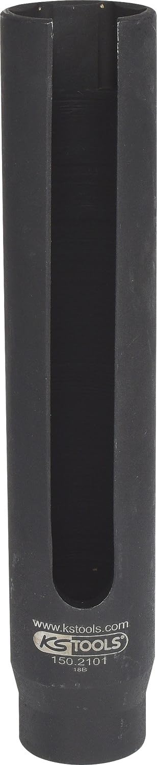 KS Tools 150.2101 - Douille extra-longue 6 pans 1/2" pour sonde lambda, 22mm - En Chrome-Molybdène - Pour le montage et le démontage des sondes lambda difficilement accessibles