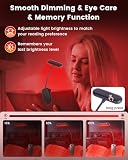 Czerwona Światło do Czytania 670nm z Zaciskiem, Regulowana USB-Ładowana Lampka Nocna dla Snu i Ochrony Wzroku, Przenośna Książkowa z Pamięcią Jasności [Klasa Energetyczna F]