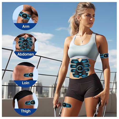 EMS abdominale electrostimulation avec ecran LCD pour affiner la silhouette - 2