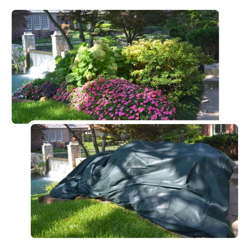 the Planket 11012 10 x 12 ft Rectangular Frost Protection Plant Cover, Dark Green - Thumbnail 2