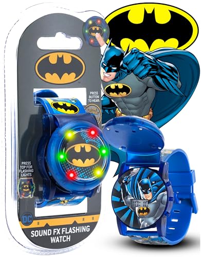 image for Accutime Batman DC Comics Boys Digital Watch, Flashing LCD Lights, Fli