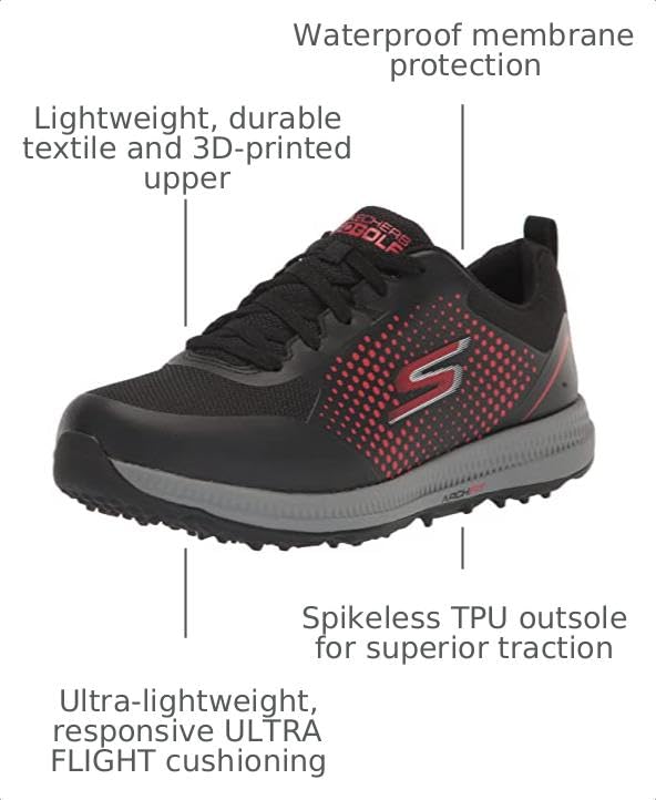 Image of Skechers Mens Elite 5 Arch Fit Waterproof Golf Shoe