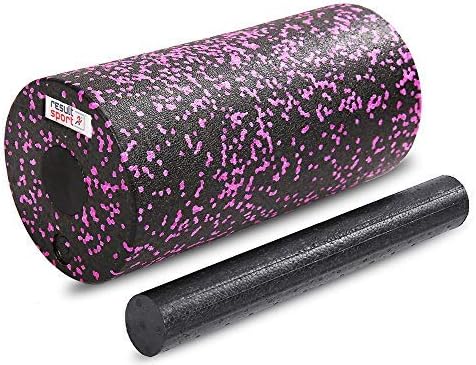 ResultSport Foam Roller for Back Muscle with A3 Exercises Poster - Trigger Point Massage, Pilate, Yoga, Runner