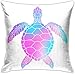 Produktbild Felsiago Kissen Bunte Turtle Kissenbezüge Platz Kissenbezüge für Männer Frauen Jungen Mädchen Kinder Kissen Kissenbezug Sofa Schlafzimmer Wohnzimmer 18X18