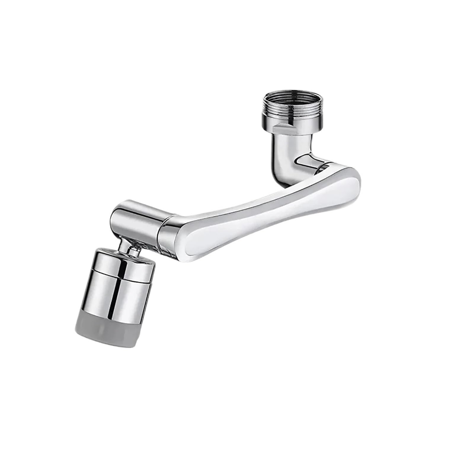 Universal 1080° Rotation Faucet Extender Washbasin Robot Arm Tap Dual Mode Sprayer Head Bathroom Splash Proof Swivel Faucet