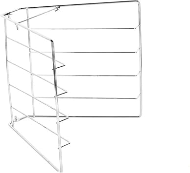 29 X 27cm Folding Pizza Rack For Oven Grill Trays Easy Storage And Baking Multiple Pizzas Cooling Holder