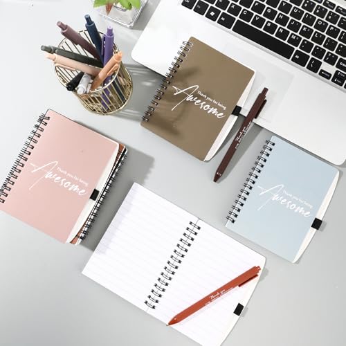 Carnet de notes à spirale inspirant pour exprimer votre gratitude