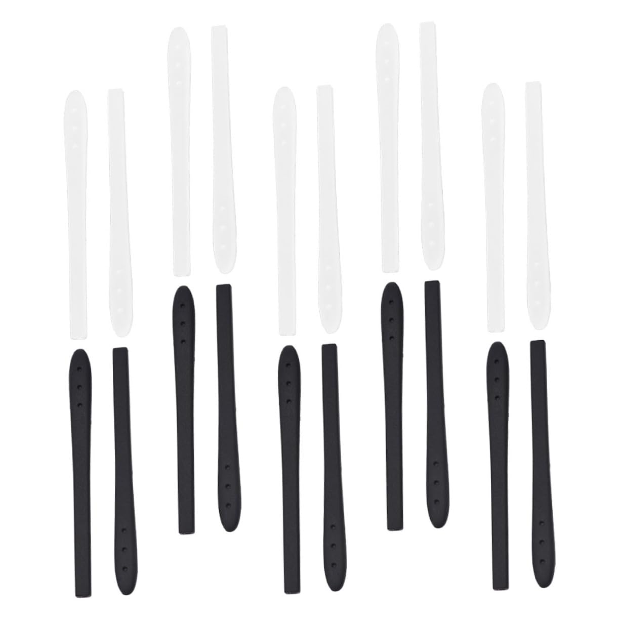 WOONEKY 10 Pairs Spectacle Temples Eye Glasses Silicone Glasses Temple Sleeve Glasses Temple Tips Sleeve Glasses Arm Cushion Glasses Ear Grips Eyeglasses Temple Sleeve