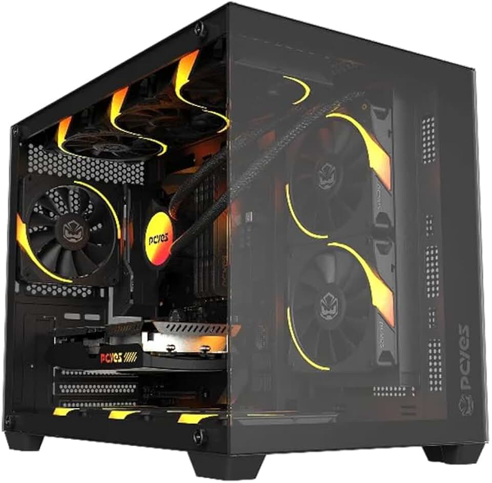 PC Gamer Black Vulcan | i5 12400f | Rx 7600 8GB Oc | 16gb 3200mhz | NVME 240GB | SSD 240GB | Water Cooler ARGB | Wi-fi 6