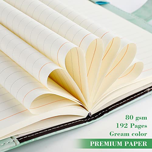 Lined-Refill-Paper-for-Marble-Diary-with-Lock-A5-Refill-Page-for-Refillable-Daily-Journal-for-Girls-and-Women-192-Pages-Notebook-Paper-with-Ribbon-Bookmark