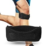 ZEPOHCK 2 Pack Patella Knee Strap, Knee Brace, Adjustable Patellar Tendon Support Band for Running, Hiking, Volleyball, Jumpers Knee, Tendonitis, Arthritis and Injury Recovery