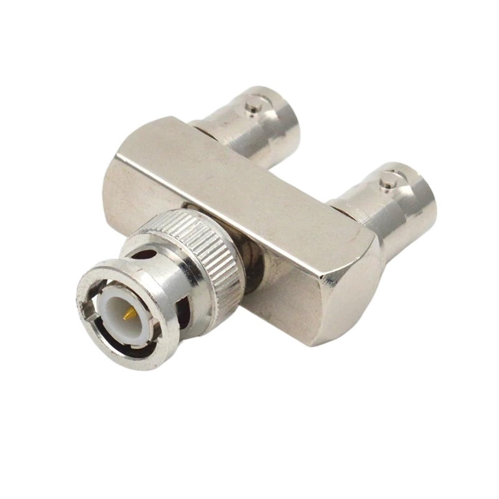 Duplicador divisor tipo Y macho a BNC hembra doble para conectar dos monitores a un DVR 3