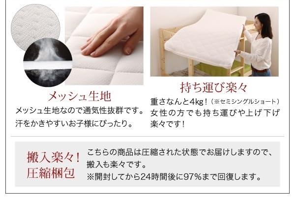 Amazon.co.jp: 圧縮ロールでお届け 厚さ7cm 薄型軽量ウレタン