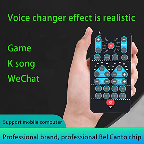 Honiwu Voice Changer, Mini Voice Changer Device, Portable Sound Card Multifunction Recording Equipment Set, 8 Sound Effects - Image 2