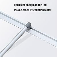 Vista 4 de Signs Soporte retráctil de alta calidad para pancartas enrollable para ferias comerciales, color plateado 33½ x 65-90 y funda de transporte rígida