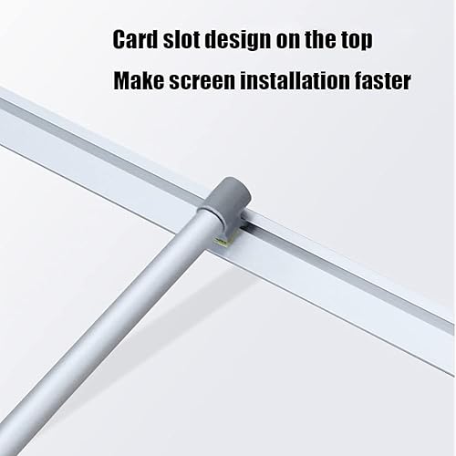 Miniatura 4 de Signs Soporte retráctil de alta calidad para pancartas enrollable para ferias comerciales, color plateado 33 x 65-90 y funda de transporte rígida