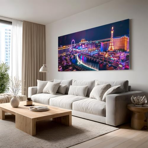 Tableau paysage urbain pour décoration de salon contemporain