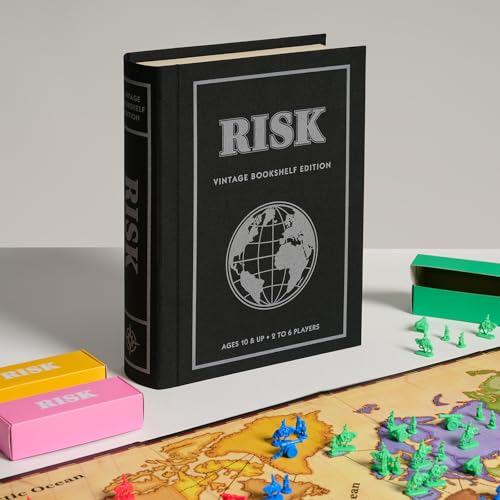 Risk Vintage Bookshelf Edition juego de mesa miniatura 6