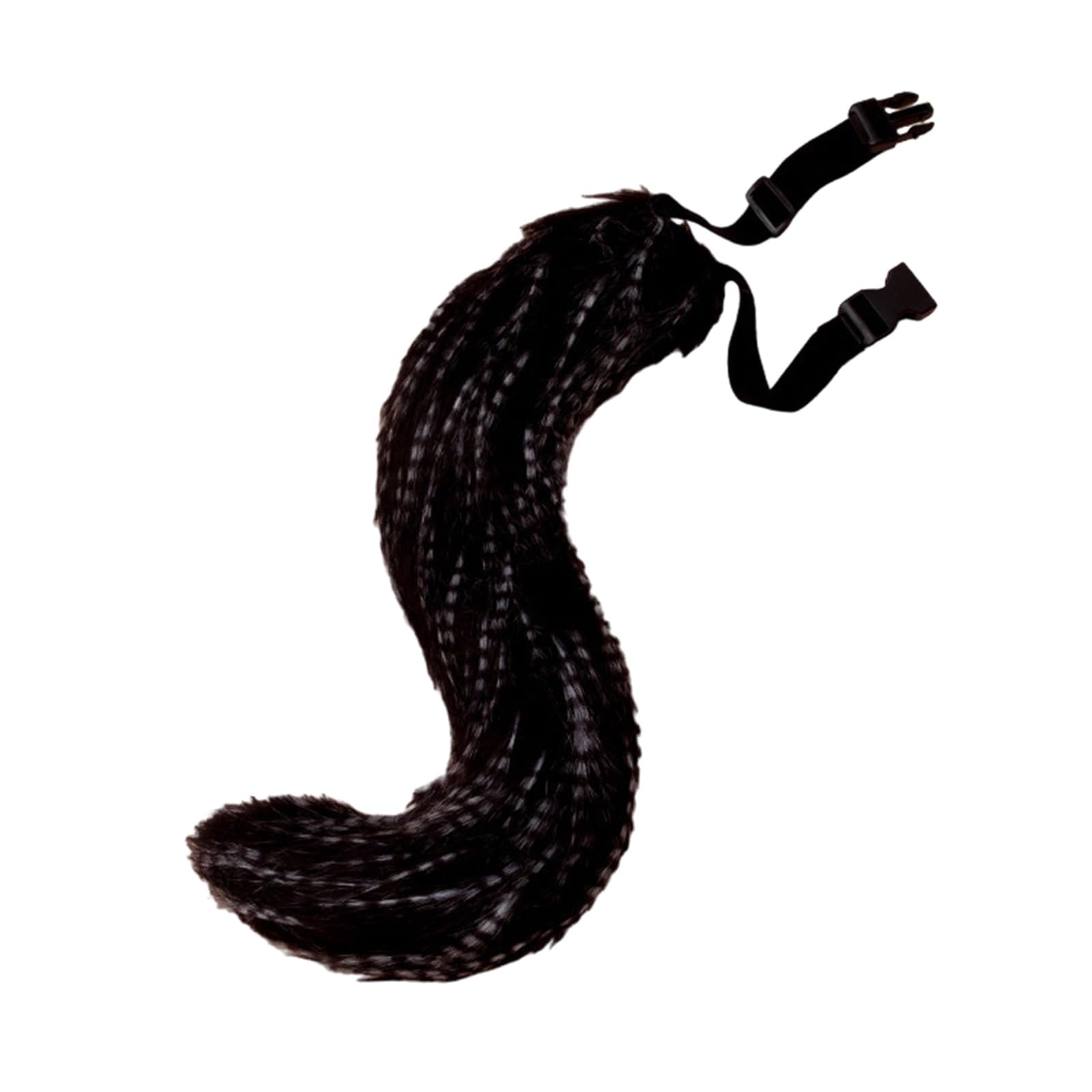 Buxuaaaa Realistic Faux Foxes Tail for Fashion Enthusiasts Animal Themed Accessory Elegant Faux Foxes Tail for Stylish Attire Fashion Hair